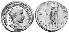 Gordian III. Antoninianus. 240 AD. Rome. (Ric-39). (Rsc-383). Anv.: IMP CAES M ANT GORDIANVS AVG, radiate, draped and cuirassed bust to right. Rev.: V...