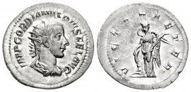 Gordian III. Antoninianus. 244 AD. Rome. (Ric-155). (Rsc-349). Anv.: IMP GORDIANVS PIVS FEL AVG, radiate, draped and cuirassed bust of Gordian III rig...