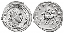 Trajan Decius. Antoninianus. 249-251 AD. Rome. (Ric-62a). Anv.: IMP C M Q TRAIANVS DECIVS AVG, radiate and cuirassed bust right. Rev.: ADVENTVS AVG, T...