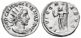Gallienus. Antoninianus. 253-254 AD. Rome. (Ric-143). (Rsc-351). Anv.: IMP C P LIC GALLIENVS AVG, radiate and draped bust right. Rev.: IOVI CONSERVA, ...