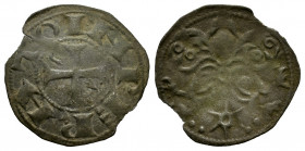 Kingdom of Castille and Leon. Alfonso VII (1126-1157). Dinero. Leon. (Bautista-96). (Imperatrix-A7:45.2). Anv.: IMPERATOR. Ve. 0,65 g. Light wavy flan...