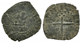 Kingdom of Castille and Leon. Enrique II (1368-1379). Half cruzado. Toledo. (Bautista-651.1). Ve. 0,55 g. With roundels in the quadrants of the cross ...