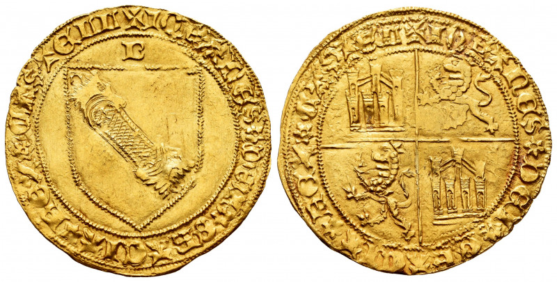 Kingdom of Castille and Leon. Joan II. Dobla de la Banda. Burgos. (Bautista-787)...