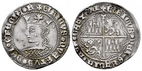 Kingdom of Castille and Leon. Henry IV (1399-1413). 1 real. Toledo. (Bautista-887.4 var). Anv.: ✠ ENRICVS ✿ QVARTVS ✿ DEI ✿ GRACIA ✿ R. Rev.: ✠ ENRICV...
