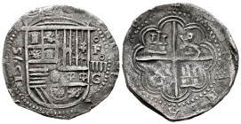 Philip II (1556-1598). 4 reales. 1595. Granada. F. (Cal-491). Ag. 13,33 g. Rare. Choice VF/VF. Est...350,00. 

Spanish description: Felipe II (1556-...