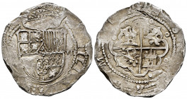 Philip II (1556-1598). 8 reales. ND. Toledo. (M). (Cal-749). Ag. 27,08 g. Value VII. VF/Almost VF. Est...400,00. 

Spanish description: Felipe II (1...