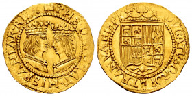 Philip II (1556-1598). Ducat. Overijssel. (Tauler-532). (Vti-8). (Vanhoudt-420). Au. 3,44 g. A good sample. Unusual in this grade. AU. Est...1800,00. ...