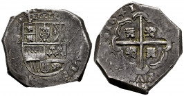 Philip IV (1621-1665). 8 reales. 1641. Madrid. B. (Cal-1262). Ag. 27,57 g. Vertical MD. Full date. Toned. Very scarce. VF. Est...1000,00. 

Spanish ...