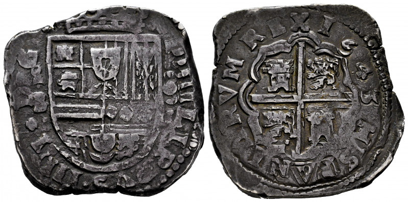 Philip IV (1621-1665). 8 reales. 1643. Madrid. B. (Cal-1272). Ag. 27,51 g. Verti...