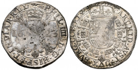 Philip IV (1621-1665). 1 patagon. 1623. Arras. (Tauler-2698). (Vti-1095). (Vanhoudt-645.AR). Ag. 27,96 g. Rare. Ex Kunker 30/03/2015, lot 644. VF/Choi...