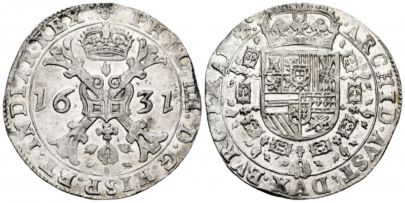 Philip IV (1621-1665). 1 patagon. 1631. Brussels. (Tauler-2618). (Vti-1004). (Va...