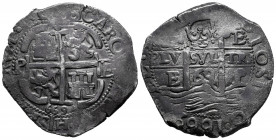 Charles II (1665-1700). 8 reales. 1669. Potosí. E. (Cal-700). Ag. 26,01 g. Triple date. Triple assayer. Patina. Choice VF. Est...400,00. 

Spanish d...