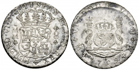 Ferdinand VI (1746-1759). 8 reales. 1759. Mexico. MM. (Cal-495). Ag. 27,05 g. Sharply struck with reflective surfaces. A delightfully preserved exampl...