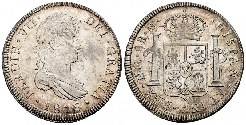 Ferdinand VII (1808-1833). 8 reales. 1816. Guatemala. M. (Cal-1229). Ag. 27,05 g...