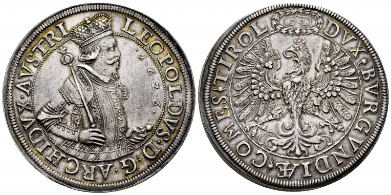 Austria. Leopold V. Double thaler. 1626. Hall. (Dav-3336). (Km-609.2). Ag. 56,65...