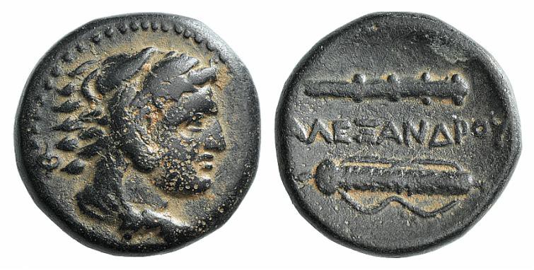 Kings of Macedon, Alexander III ‘the Great’ (336-323 BC). Æ Unit (17mm, 6.20g, 7...