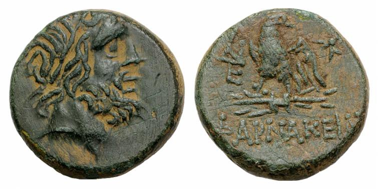 Pontos, Pharnakeia, c. 85-65 BC. Æ (20mm, 7.60g, 12h). Laureate head of Zeus r. ...