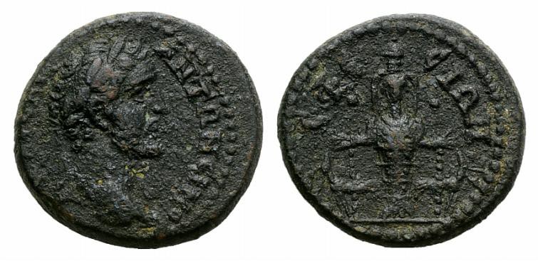 Antoninus Pius (138-161). Ionia, Ephesus. Æ (19mm, 4.65g, 6h). Laureate head r. ...