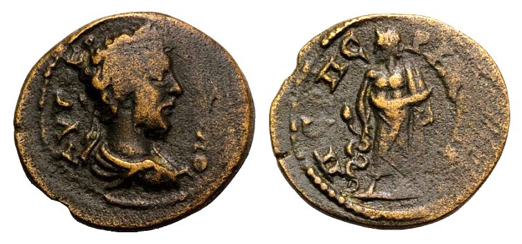 Commodus (177-192). Mysia, Perperene. Æ (20mm, 4.26g, 6h). Laureate, draped and ...