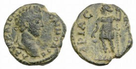 Commodus (177-192). Pisidia, Ariassus. Æ (17mm, 4.42g, 6h). Laureate head r. R/ Dionysos standing l., holding kantharos over panther and leaning on th...