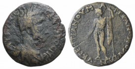 Septimius Severus (193-211). Moesia Inferior, Marcianopolis. Æ (26mm, 10.51g, 1h). Cosconius Gentianus, legatus consularis, AD 196. Laureate and drape...