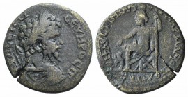 Septimius Severus (193-211). Moesia Inferior, Marcianopolis. Æ (27mm, 7.88g, 12h). Julius Faustinianus, legatus consularis, 207-210. Laureate, draped ...