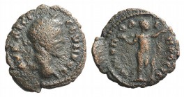 Septimius Severus (193-211). Moesia Inferior, Nicopolis ad Istrum. Æ (18mm, 2.26g, 9h). Laureate head r. R/ Apollo standing r., holding arrow and rest...