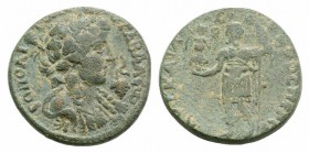 Septimius Severus (193-211). Cilicia, Hierapolis-Castabala. Æ (29mm, 16.96g, 6h). Septimius Severus standing l., holding crowning Nike and sceptre. R/...