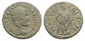 Maximinus I (235-238). Lydia, Mastaura. Æ (22mm, 5.46g, 12h). Laureate, draped and cuirassed bust r. R/ Herakles standing facing, head l., holding clu...