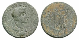 Gordian III (238-244). Lycia, Tlos. Æ (30mm, 18.01g, 12h). Laureate, draped and cuirassed bust r. R/ Nike advancing r., holding wreath and palm. von A...