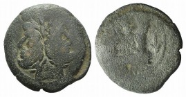 Anchor series, Rome, 169-158 BC. Æ As (32mm, 19.04g, 2h). Laureate head of bearded Janus. R/ Prow of galley r.; anchor to r. Crawford 194/1; RBW 831. ...