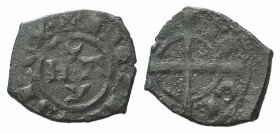 Italy, Sicily, Messina. Manfredi (1258-1266). BI Denaro (13mm, 0.80g). MA Y. R/ Cross. MIR 139; Spahr 200. Near VF