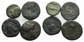 Lot of 4 Greek Æ coins, to be catalog. Lot sold as is, no return