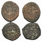 Cilician Armenia, lot of 2 Crusaders Æ coins, to be catalog. Lot sold as is, no return
