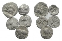 Lot of 5 Greek AR coins. to be catalog. Lot sold as is, no return