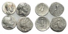 Lot of 4 Greek AR coins. to be catalog. Lot sold as is, no return