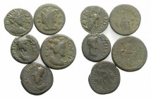 Lot of 5 Greek AE coins. to be catalog. Lot sold as is, no return