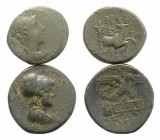 Lot of 2 Greek AE coins. to be catalog. Lot sold as is, no return