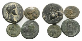 Lot of 4 Greek AE coins. to be catalog. Lot sold as is, no return