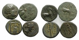 Lot of 4 Greek AE coins. to be catalog. Lot sold as is, no return