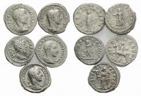 Lot of 5 Roman AR coins. to be catalog. Lot sold as is, no return