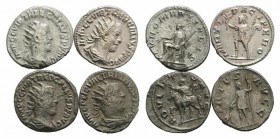 Lot of 4 Roman AR coins. to be catalog. Lot sold as is, no return