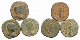 Lot of 3 Roman AE coins. to be catalog. Lot sold as is, no return