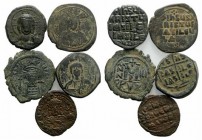 Lot of 5 Byzantine AE coins. to be catalog. Lot sold as is, no return