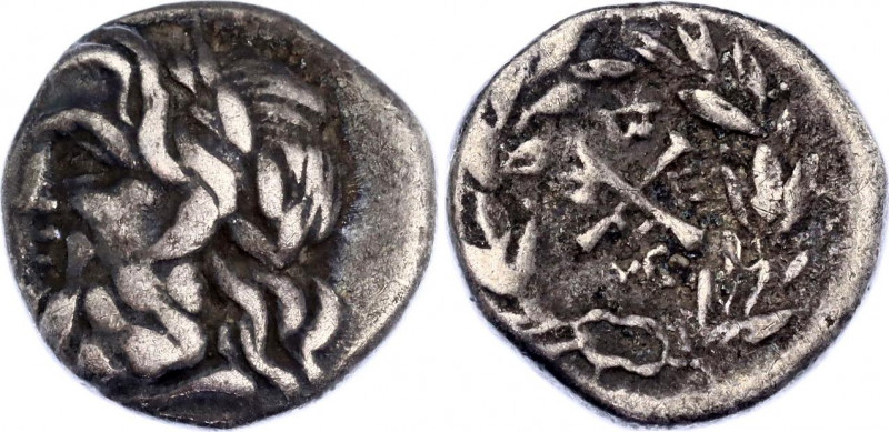 Ancient Greece Hemidrachm 160 - 145 BC Achaean League
Silver 2,359 g; Obv: Laur...
