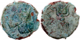Ancient Greece Halk 317 - 289 BC Sicily Syracuse Agathokles
SNG ANS 752; Copper 2,19 g; Small bronze, very rare; VF
