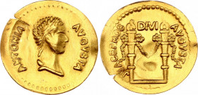 Roman Empire AV Aureus 41 - 45 AD Antonia Gold Imitation
Gold 2.93g.; XF-AUNC