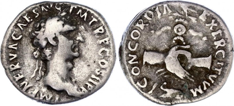 Roman Empire Nerva AR Denarius 97 AD
Crawford 53/1; RIC 15; Silver 3.23 g.; Ner...