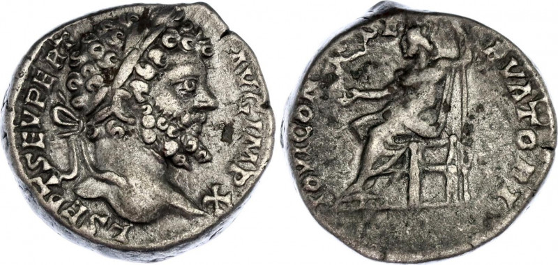 Roman Empire Denarius 198 - AD Septimius Severus
RIC# 111; Silver 3,69 g, 16 mm...