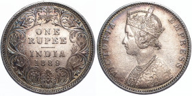 British India 1 Rupee 1889 B
КМ# 492; Silver 11.57 g.; XF-АUNC